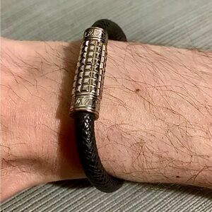 Authentic Louis Vuitton Vintage Fine Leather Bracelet.